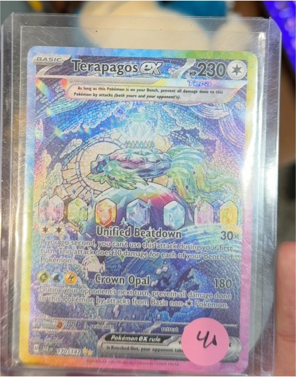 2024 Pokémon Stellar Crown #170 Terapagos EX — front
