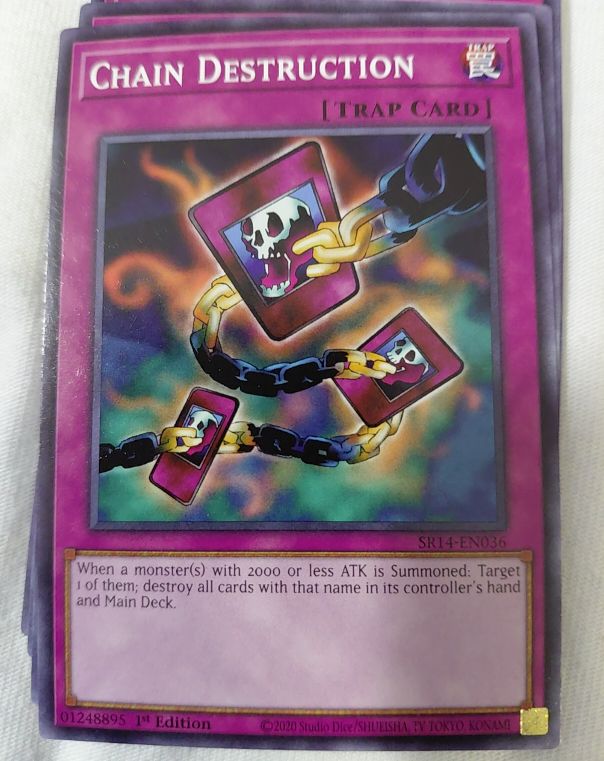 2020 Yu-Gi-Oh! SR14-EN036 Chain Destruction — front