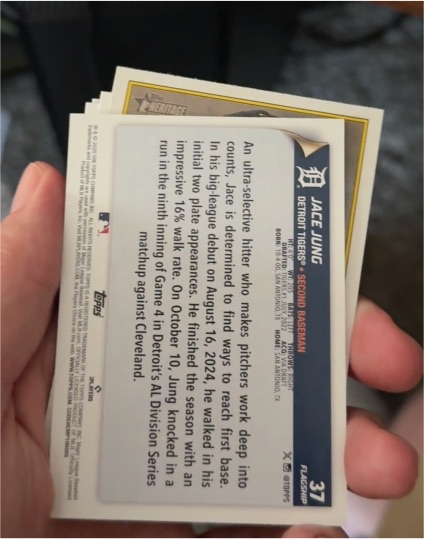2025 Topps Flagship #37 Jace Jung — front