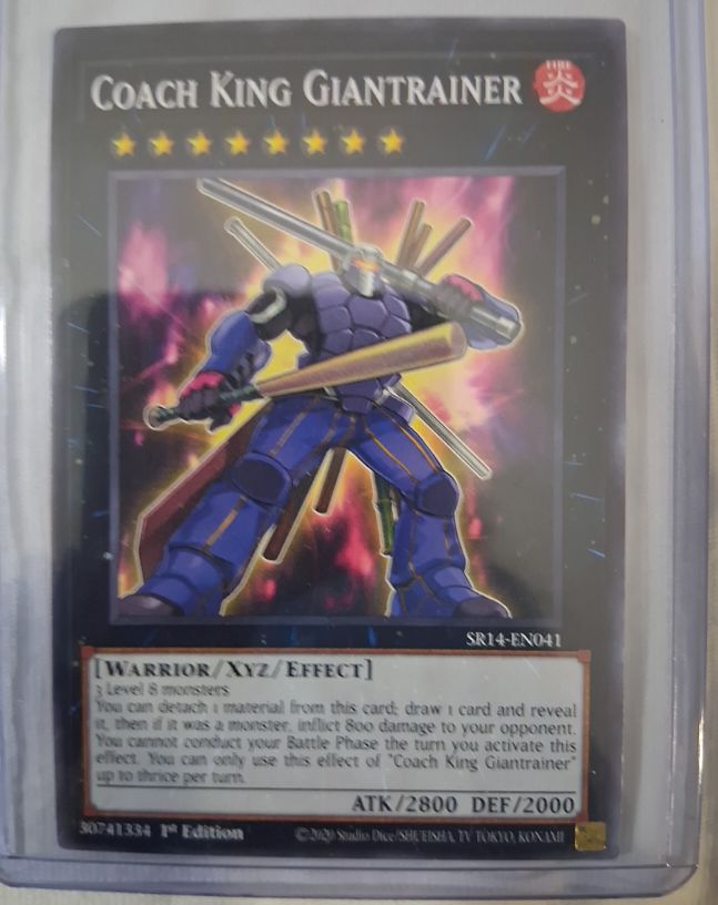 2020 Yu-Gi-Oh! SR14-EN041 Coach King Giantrainer — front