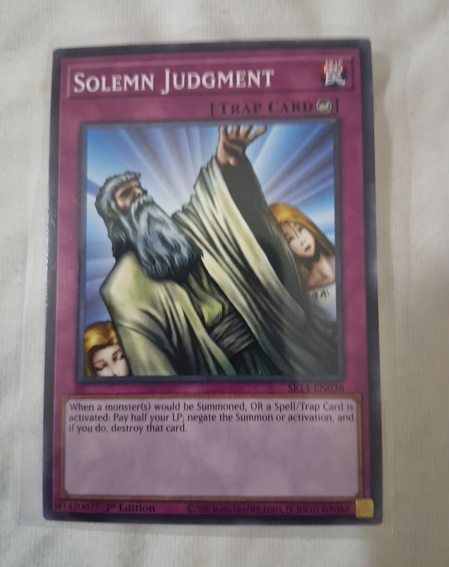 2020 Yu-Gi-Oh! SRL-EN038 Solemn Judgment — front