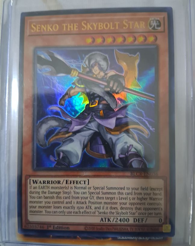 2020 Yu-Gi-Oh! Battles of Legend: Crystal Revenge #BLCR-EN036 Senko the Skybolt Star — front