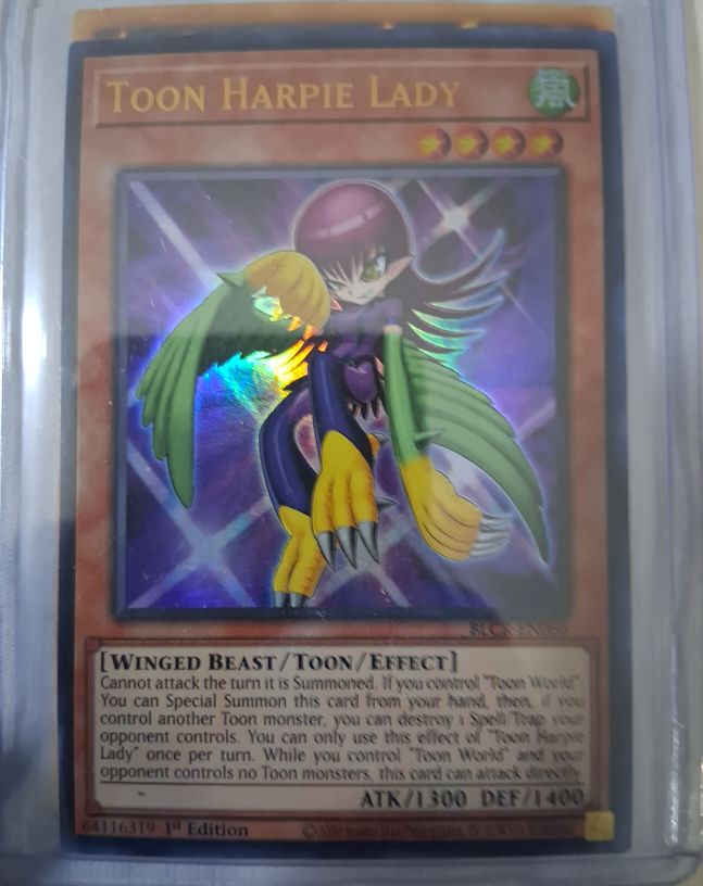 2003 Yu-Gi-Oh! TOCH-EN002 Toon Harpie Lady — front