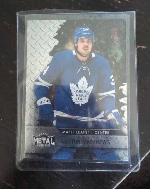2020-21 Skybox Metal Universe #34 Auston Matthews — front