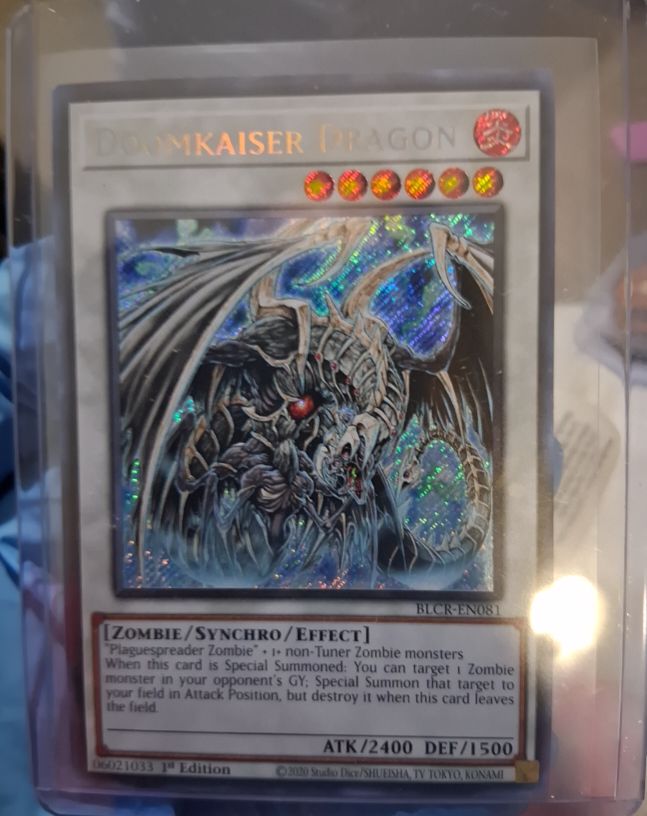 2022 Yu-Gi-Oh! BLCR-EN081 Doomkaiser Dragon — front