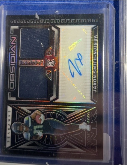 2023 Panini Obsidian Rookie Jersey Ink #RJI-JSN Jaxon Smith-Njigba — front