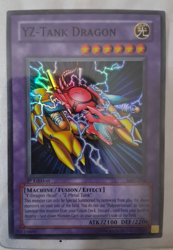 2003 Yugioh MFC-054 YZ-Tank Dragon — front