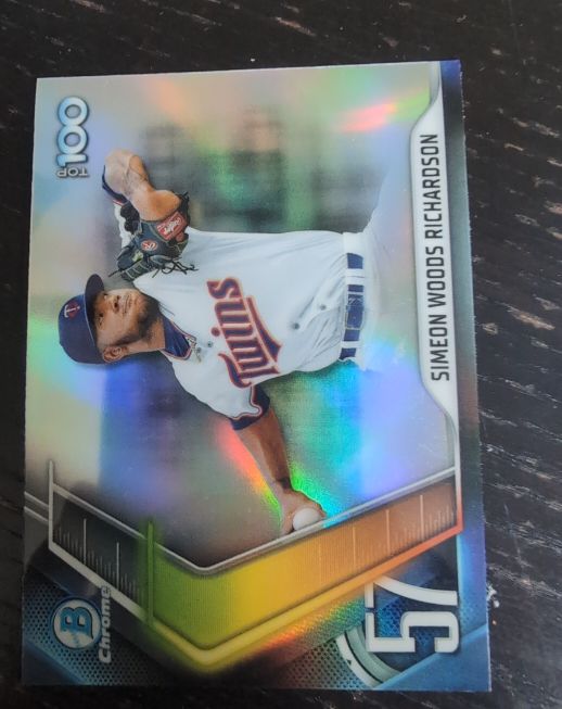 2022 Bowman Chrome Top 100 #BTP-57 Simeon Woods Richardson — front