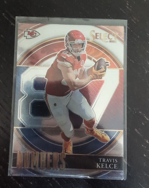 2021 Panini Select #SN-22 Travis Kelce Select Numbers — front