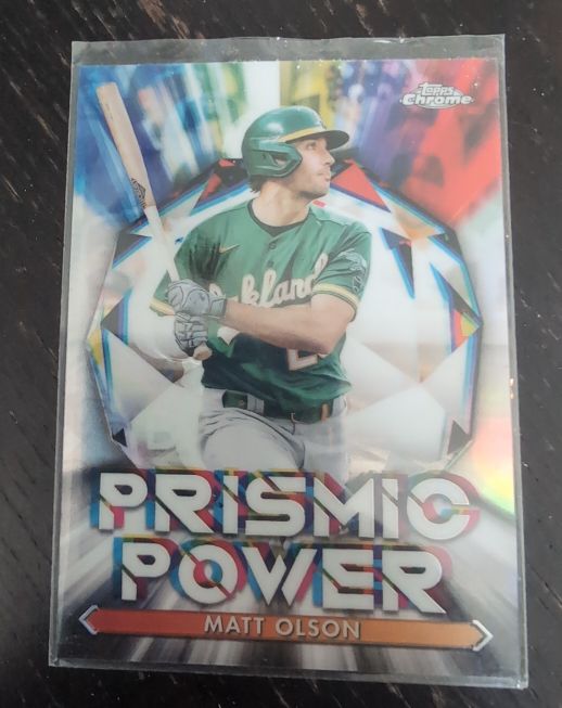 2021 Topps Chrome Prismic Power #PP-11 Matt Olson — front