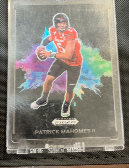 2024 Panini Prizm Draft Picks Black Color Blast #CB-5 Patrick Mahomes II — front