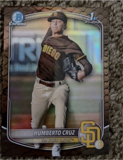 2025 Bowman Chrome #BCP-96 Humberto Cruz — front