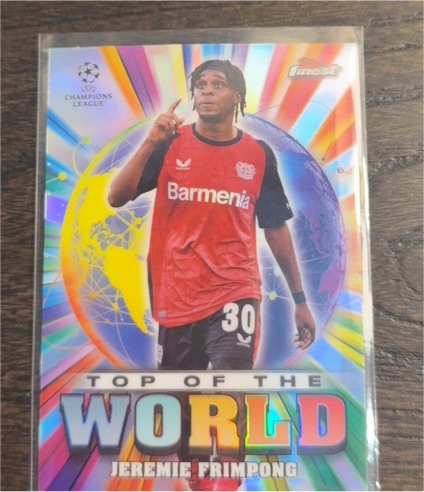 2024-25 Topps Finest UEFA #TW-24 Jeremie Frimpong Top of The World — front