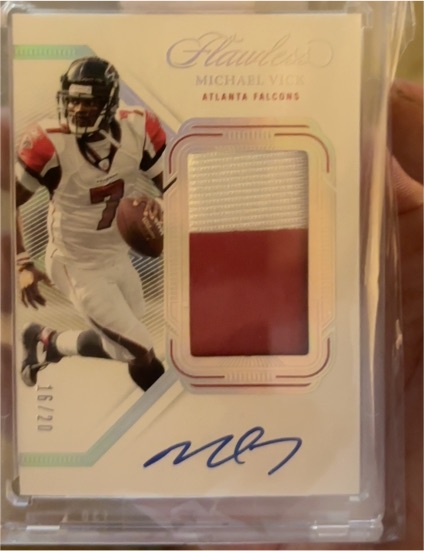 2023 Panini Flawless #PA-MV Michael Vick — front