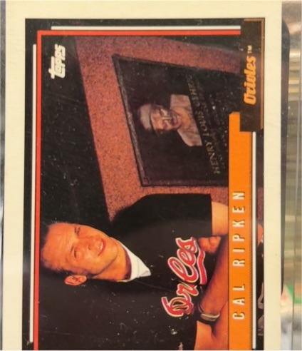 1992 Topps #40 Cal Ripken — front