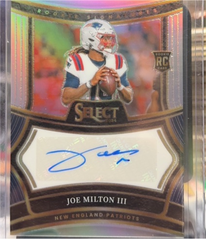 2024 Panini Select Rookie Signatures Joe Milton III — front