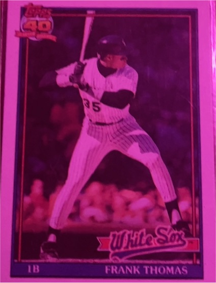 1991 Topps #79 Frank Thomas — front