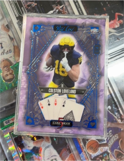 2024 Wild Card 5 Card Draw #Colston Loveland — front