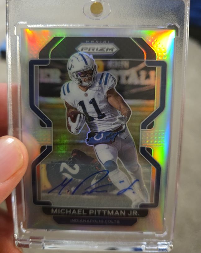 2021 Panini Prizm #Auto Michael Pittman Jr. — front
