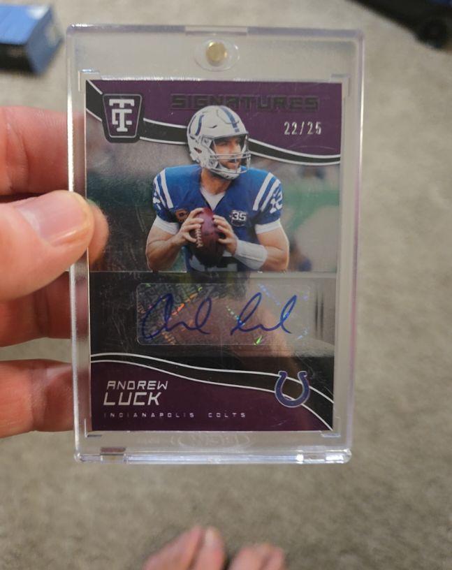 2021 Panini Chronicles Totally Certified Signatures #TCS-ALU Andrew Luck — front