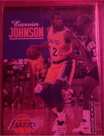 1992-93 SkyBox #358 Earvin Johnson — front