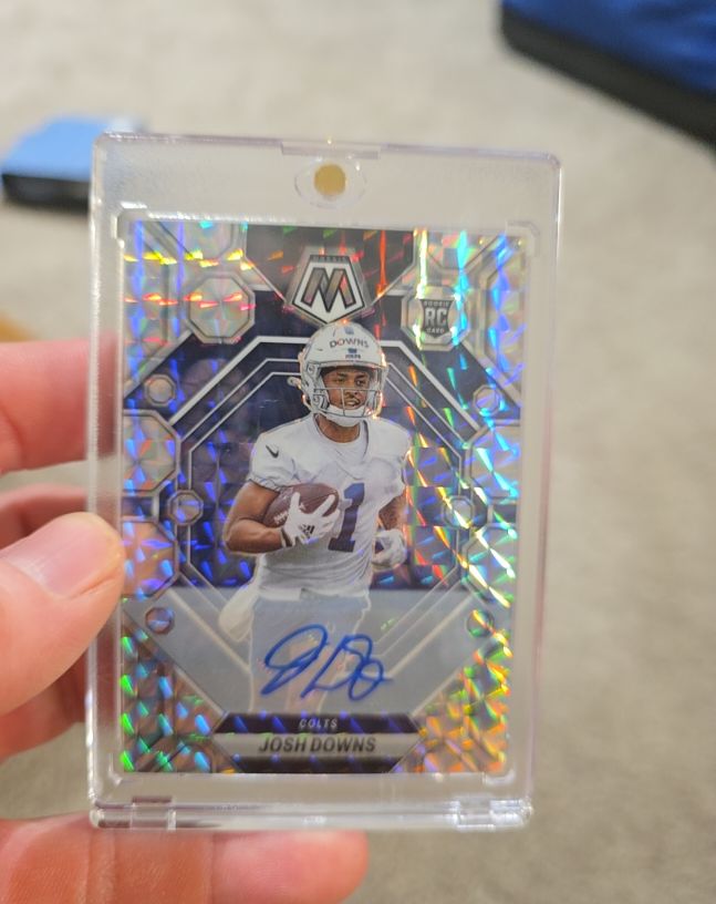 2023 Panini Mosaic Josh Downs Rookie Autograph — front