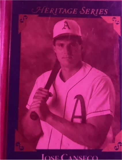 1992 Leaf Studio Heritage Series #BC-4 Jose Canseco — front