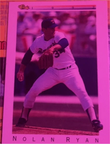 1989 Classic Travel Purple #164 Nolan Ryan — front