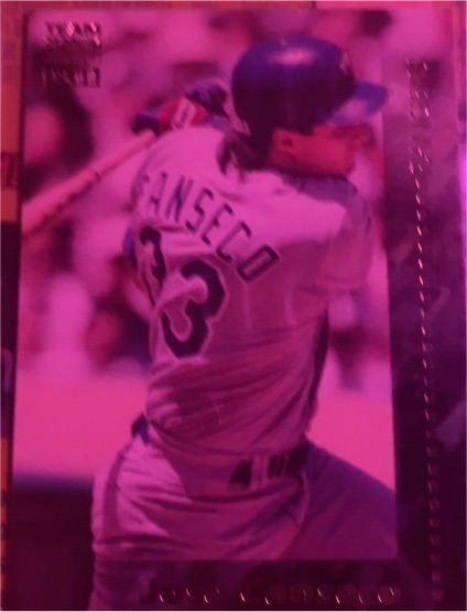 1990 Leaf #33 Jose Canseco — front