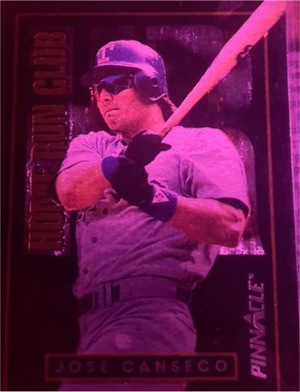 1993 Pinnacle Home Run Club #10 Jose Canseco — front