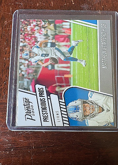 2020 Panini Prestige Prestigious Pros #PP-MS Matthew Stafford — front