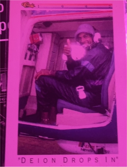1992 Classic I #T80 Deion Sanders (Deion Drops In) — front