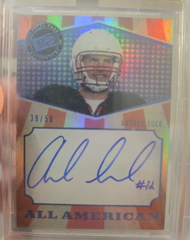 2012 Press Pass All American #AA-AL Andrew Luck — front