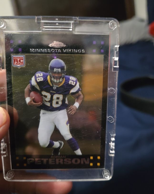 2007 Topps Chrome #TC181 Adrian Peterson Rookie Card — front