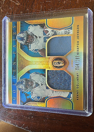 2020 Panini Gold Standard Golden Pairs #064/199 Kenny Golladay Kerryon Johnson — front