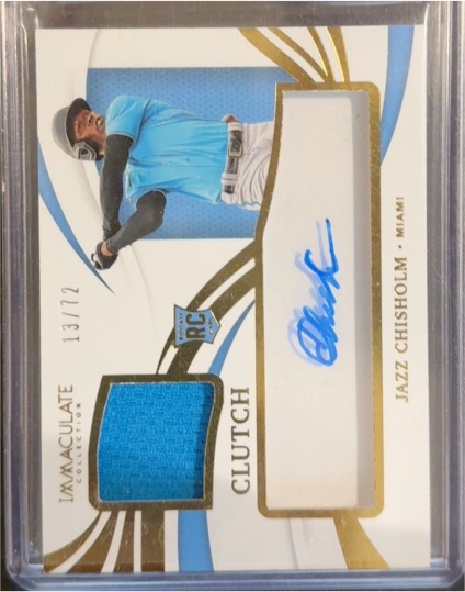2021 Panini Immaculate Collection Clutch #CCR-JC Jazz Chisholm — front