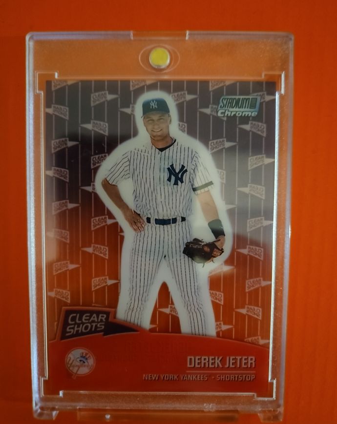 2000 Topps Stadium Club Chrome #CS1 Derek Jeter Clear Shots — front