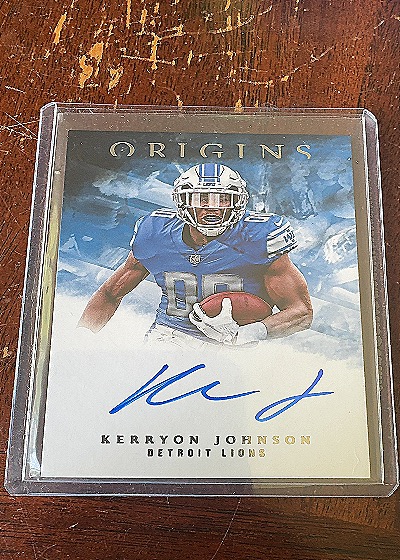 2018 Panini Origins #RA-KJ Kerryon Johnson — front