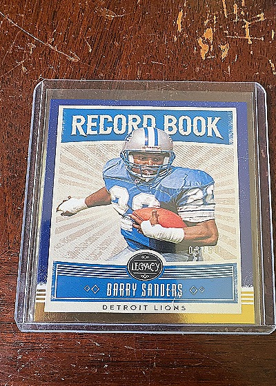 2020 Panini Legacy Record Book #RB-BS Barry Sanders — front