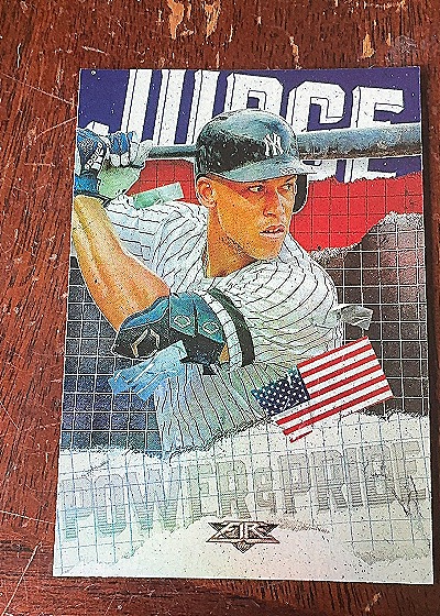 2020 Topps Fire #PP-9 Aaron Judge Power and Pride — front