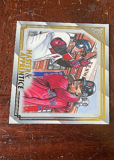 2020 Topps Gallery #MA-2 David Ortiz / Rafael Devers Master & Apprentice — front