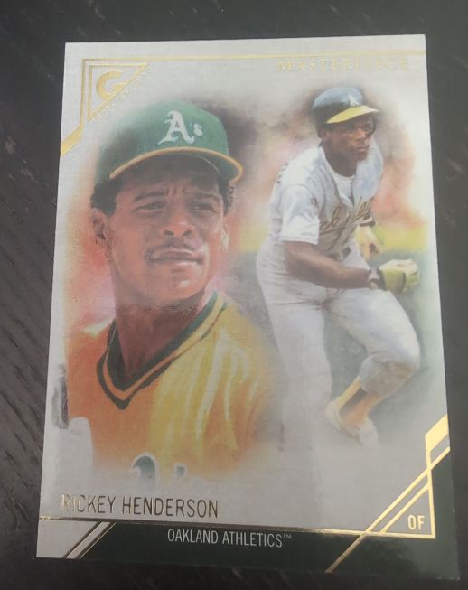 2017 Topps Gallery Masterpieces #MP-2 Rickey Henderson — front