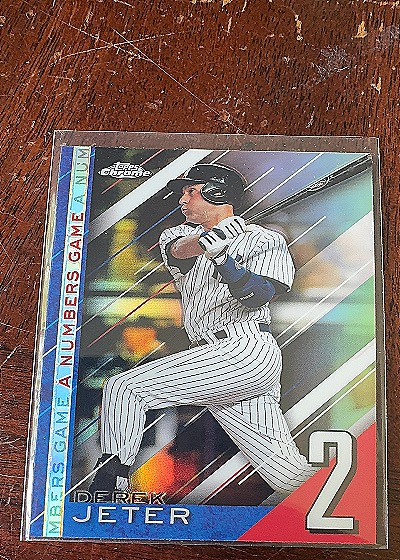 2020 Topps Chrome Update A Numbers Game #NGC22 Derek Jeter — front