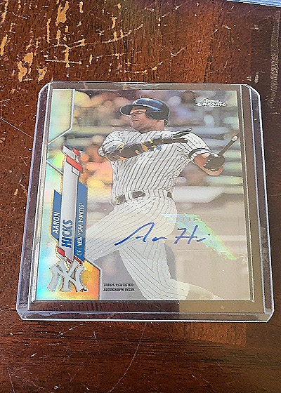 2020 Topps Chrome Update #USA-AH Aaron Hicks — front