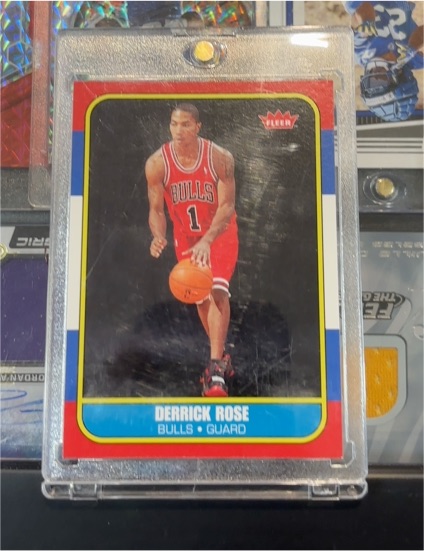 2008 Fleer #163 Derrick Rose — front