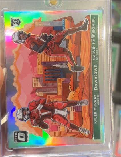 2024 Donruss Optic Downtown Duos #15 Kyler Murray/Marvin Harrison Jr — front