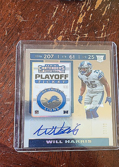 2019 Panini Contenders #207 Will Harris — front