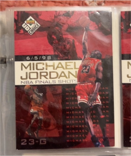 1998-99 Upper Deck UD Choice Preview #2 Michael Jordan NBA Finals Shots — front