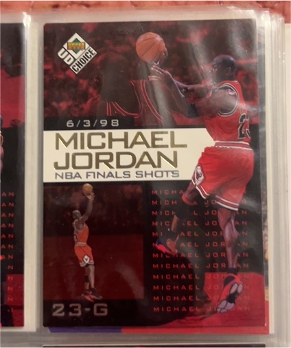 1998 Upper Deck Choice NBA Finals Shots #5 Michael Jordan — front