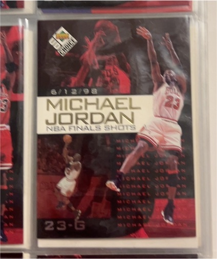 1998 Upper Deck Choice #5 Michael Jordan NBA Finals Shots — front